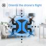 Drone for Kids - Attop Drones with Camera for Kids, AR Game Mode RC Mini Drone w/App Gravity/Voice Control/Trajectory Flight/Altitude Hold 360°Flip Kids Drone Foldable & Portable-Blue