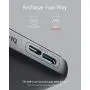Anker Power Bank, PowerCore Slim 10000, Ultra Slim Portable Charger, Compact 10000mAh External Battery, High-Speed PowerIQ Charging Technology for iPhone, Samsung Galaxy and More (USB-C Input Only) Anker Power Bank, PowerCore Slim 10000, Ultra Slim Portable Charger, Compact 10000mAh External Battery, High-Speed PowerIQ Charging Technology for iPhone, Samsung Galaxy and More (USB-C Input Only)