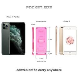 Phone Stand,Tablet Stand,Desktop Phone Holder Stand for Desk,Foldable Adjustable Phone Stand Compatible with All Mobile Phones/iPad/Tablet(3 PCS in 3 Transparent Colors)