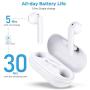 Wireless Earbuds, HSPRO Bluetooth 5.0 Headphones with 30H Playtime, IPX5 Waterproof Bluetooth Earphones with Charging Case, in-Ear Headset with Mic for Sports/Running/Workout