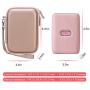 Canboc Shockproof Carrying Case for Fujifilm Instax Mini Link Smartphone Printer & INSTAX Share SP-2 Smart Phone Printer | Storage Travel Bag Portable Fits USB Cable & Mini Instant Film, Rose Gold
