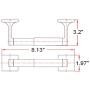 Design House 533042 Millbridge Bath Accessory, Toilet Paper Holder, Polished Chrome