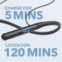 Anker Soundcore Life U2 Bluetooth Neckband Headphones with 24 H Playtime, 10 mm Drivers, Crystal-Clear Calls with CVC 8.0 Noise Cancelling Mic, USB-C Fast Charging, Foldable & Lightweight Build