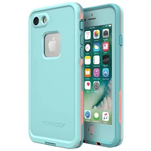 Lifeproof FRē Series Waterproof Case for Iphone 8 & 7 - (NOT compatible with iPhone 8 & 7 Plus) - Retail Packaging - Wipeout (Blue Tint/Fusion Coral/Mandalay Bay) Lifeproof FRē Series Waterproof Case for Iphone 8 & 7 - (NOT compatible with iPhone 8 & 7 Plus) - Retail Packaging - Wipeout (Blue Tint/Fusion Coral/Mandalay Bay)