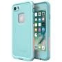 Lifeproof FRē Series Waterproof Case for Iphone 8 & 7 - (NOT compatible with iPhone 8 & 7 Plus) - Retail Packaging - Wipeout (Blue Tint/Fusion Coral/Mandalay Bay)