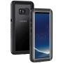 Lanhiem Galaxy S8 Case, IP68 Waterproof Dustproof Shockproof Case with Built-in Screen Protector, Full Body Sealed Underwater Protective Cover for Samsung Galaxy S8 (Black/Gray)