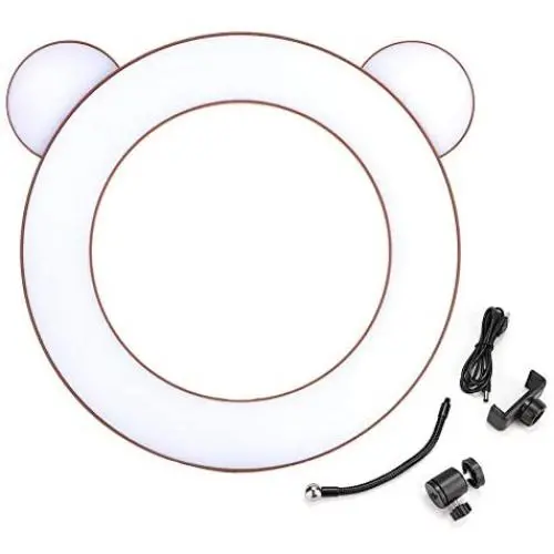 Yosoo Studio Makeup Selfie LED Ring Light Fill Lamp with Phone Clips Holder for Photography(Brown Bear) Yosoo Studio Makeup Selfie LED Ring Light Fill Lamp with Phone Clips Holder for Photography(Brown Bear)