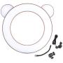 Yosoo Studio Makeup Selfie LED Ring Light Fill Lamp with Phone Clips Holder for Photography(Brown Bear)