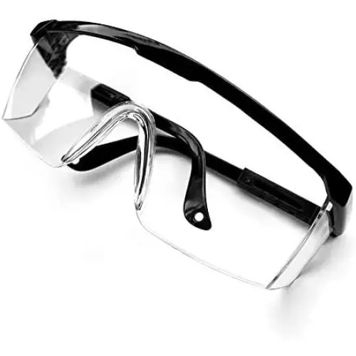 WILNARA Safety Eyewear Protective Glasses Scratch & Fog Resistant, Safety Goggles For Outdoor Sports, Driving, And Lab Safety Clear Lens Leg Adjustable and Stretchable-DK30 (BLACK) WILNARA Safety Eyewear Protective Glasses Scratch & Fog Resistant, Safety Goggles For Outdoor Sports, Driving, And Lab Safety Clear Lens Leg Adjustable and Stretchable-DK30 (BLACK)