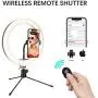 Selfie Ring Light with Tripod Stand & Cell Phone Holder, Eroboo 10.2 Mini Led Camera Ring Light for Live Stream/Youtute/TikTok/Photography, 3 Light Modes & 10 Brightness Levels