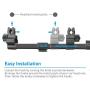 Macally Car Headrest Mount Holder for Apple iPad Pro/Air/Mini, Tablets, Nintendo Switch, iPhone, Smartphones 4.5" to 10" Wide with Dual Adjustable Positions and 360° Rotation (HRMOUNTPROB)