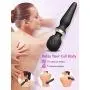 Rechargeable Personal Wand Massager, ATMOKO Upgraded Powerful Wand Massager with Memory 25 Modes 5 Speeds, Travel Pouch Included, Quiet Waterproof & Handheld for Neck Back Stress Relief, Black Rechargeable Personal Wand Massager, ATMOKO Upgraded Powerful Wand Massager with Memory 25 Modes 5 Speeds, Travel Pouch Included, Quiet Waterproof & Handheld for Neck Back Stress Relief, Black