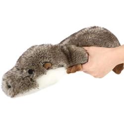 Pawaboo Squeak Plush Dog Toys, Stuffed Plush Pet Toys Soft Faux-Fur Pet Rattle Puppy Bite Play Chew Toys Non-Toxic Plush Doll