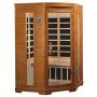 DYNAMIC SAUNAS AMZ-DYN-6225-02 Bilbao 2-Person Corner Far Infrared Sauna