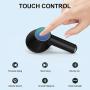 Wireless Earbuds Bluetooth 5.0 Headphones, 120H Playtime Deep Bass Stereo Sound Ear Buds with Microphone IPX5 Waterproof Built-in Dual Mics Headphones with Charging Case for iPhone Samsung Android