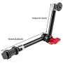 pangshi 11inch Adjustable Articulating Friction Magic Arm & Large Super Clamp Compatible with DSLR Camera Rig, LED Lights, Flash Light, LCD Monitor pangshi 11inch Adjustable Articulating Friction Magic Arm & Large Super Clamp Compatible with DSLR Camera Rig, LED Lights, Flash Light, LCD Monitor