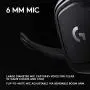 Logitech G432 DTS:X 7.1 Surround Sound Wired PC Gaming Headset (Leatherette)