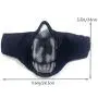 OB Half Face Mesh Mask Foldable Protective Guard Lower Face Masks for Airsoft Tactical Military Paintball Hunting