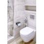 Neater Nest Reversible Toilet Paper Holder with Phone Shelf, Modern Style (Oil Rubbed Bronze, Single)