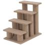 PawHut 25" 4-Step Multi-Level Carpeted Cat Scratching Post Pet Stairs
