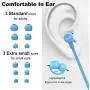 Joymiso Tangle Free Earbuds for Kids Women Small Ears with Case, Comfortable Lightweight in Ear Headphones, Flat Cable Ear Buds Wired Earphones with Mic and Volume Control for Cell Phone Laptop (Blue) Joymiso Tangle Free Earbuds for Kids Women Small Ears with Case, Comfortable Lightweight in Ear Headphones, Flat Cable Ear Buds Wired Earphones with Mic and Volume Control for Cell Phone Laptop (Blue)