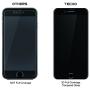 TECHO Privacy Screen Protector for iPhone 8 Plus 7 Plus, Anti Spy 9H Tempered Glass, Edge to Edge Full Cover Screen Protector [Anti-Fingerprint] [Full Coverage] (Black)
