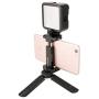 Ulanzi Mini Tripod, Small Desktop Tripod - Tiny Tabletop Tripod, Portable Folding Stand for Cellphone Selfie Stick Monopod Stabilizer, for Zhiyun Smooth Q Smooth 4 Feiyu DJI Osmo Mobile 2 3 Gimbal