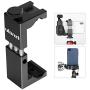 Ulanzi Cell Phone Tripod Mount Adapter w Cold Shoe, Metal Phone Tripod Adapter Aluminum Alloy Vertical w 1/4 Screw Compatible w OSMO Pocket iPhone 11 Pro Max XS Max XR 8 7 Plus Google OnePlus 7 Pro