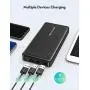 Portable Charger RAVPower 26800mAh Power Bank Battery Pack Total 5.5A Output External Battery 3 Ports Portable Phone Charger Compatible with iPhone 11 Pro Max SE iPad Samsung Galaxy S20 Note10 (Black)