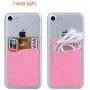 ARKTEK Phone Wallet, Stick On Sleeve Cell Phone Case Adhesive Silicone Credit Card Holder(Pink) ARKTEK Phone Wallet, Stick On Sleeve Cell Phone Case Adhesive Silicone Credit Card Holder(Pink)