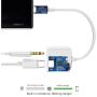 USB C to 3.5mm Headphone Audio Adapter Type c Charger Dongle Converter USBC Earphone Adaptor for Google Pixel 4 4XL 3 3XL 2 2XL, iPad Pro 2020 2019 2018, Samsung Note 10/S20 and More, White