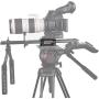 SMALLRIG Camera Tripod Mounting Baseplate w/15mm Rod Clamp Rail Block for Tripod/Shoulder Support System - 1798