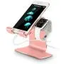 Tranesca 2-in-1 Charging Stand Holder Dock for Apple Watch Series 5 / Series 4 / Series 3 / Series 2 / Series 1 (38mm/40mm/42mm/44mm) and iPhone (Rose Gold -Must Have Apple Watch Accessories) Tranesca 2-in-1 Charging Stand Holder Dock for Apple Watch Series 5 / Series 4 / Series 3 / Series 2 / Series 1 (38mm/40mm/42mm/44mm) and iPhone (Rose Gold -Must Have Apple Watch Accessories)