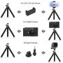 Yoogeer 3in1 Adjustable Cellphone Selfie Chest Mount+ Head Mount+Octopus Tripod for Sony Action Cam/Gopro Hero/All Android iOS Cell Phone/iPhone 11 Max Pro XR XS Max X 8 7 6 Plus