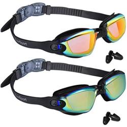 EverSport Swim Goggles Pack of 2 Swimming Goggles Anti Fog for Adult Men Women Youth Kids