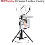 Ring Light with Tripod Stand Phone Selfie Kit - 8 inch LED Circle Lights for Makeup Blog YouTube Video Photo Camera Studio Lighting Work with iPhone iPad Tablet Android Phones