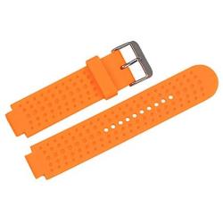 Replacement Band Compatible with Garmin Forerunner 25 GPS Running Watch Wristband Fitness Tracker for Smarwatch(Mans Strap) (Orange)