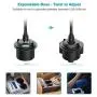 Car Cup Holder Phone Mount, Adjustable Gooseneck Cupholder Cell Phone Cradle with 360° Rotatable Holder for iPhone XR Xs XS Max X 8 7 7 Plus 6s/ Samsung Galaxy S10 S9 S8 S7/ Note 9 8, Huawei, GPS etc Car Cup Holder Phone Mount, Adjustable Gooseneck Cupholder Cell Phone Cradle with 360° Rotatable Holder for iPhone XR Xs XS Max X 8 7 7 Plus 6s/ Samsung Galaxy S10 S9 S8 S7/ Note 9 8, Huawei, GPS etc
