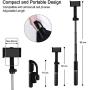 Single Axis Handheld Gimbal Stabilizer,3 in 1 Portable Smartphone Video Stabilizer Selfie Stick Tripod Upgrade Anti-Shake Follow Mode,360° Rotate with Remote for iPhone Android Phone Blogger Youtuber