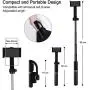 Single Axis Handheld Gimbal Stabilizer,3 in 1 Portable Smartphone Video Stabilizer Selfie Stick Tripod Upgrade Anti-Shake Follow Mode,360° Rotate with Remote for iPhone Android Phone Blogger Youtuber