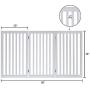 unipaws Freestanding Wooden Dog Gate, Foldable Pet Gate with 2PCS Support Feet Dog Barrier Indoor Pet Gate Panels for Stairs, White