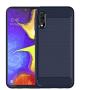 Muokctm Samsung Galaxy A10E Case, with Tempered Glass Screen Protector, Slim Soft TPU Protective Rubber Bumper Case Cover for Samsung Galaxy A10E Phone (Blue)