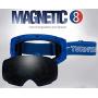 TurnWay OTG Ski/Snowboard Goggles - Magnet Dual Layers Interchangeable Lens, Frameless, 100% UV Protection, Anti-Scratch & Anti-Fog Snow Goggles for Men & Women