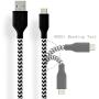 Fasgear Micro USB Cables, 3 Pack-3ft,6ft,10ft Quick Charge USB 2.0 to Micro USB Charger Braided Compatible for Galaxy S7 Edge S6, HTC, LG, Android Smartphone, PS4, Fire Kindle and More (Black)
