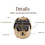 Kalimba 17 Keys Portable Thumb Piano Finger Piano Knock Piano Musical Instrument with Tuning Hammer & Piano Bag (cat)