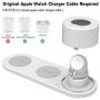 Aresh Wireless Charger Stand Compatible with Apple Watch Charger Series 5 4 3 2 1, Airpods/Airpods Pro New iPhone SE 2020 11/11 Pro Max X XS XR 8 Qi-Enabled Devices Fast Charging(QC3.0 Adapter)-White