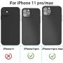 LOZA for iPhone 11 Pro 5.8"/11 Pro Max 6.5" Camera Lens Screen Protector, Metal Frame Bubble Free High Definition Anti-Scratch Screen Protector Camera Lens for New iPhone 11 Pro/11 Pro Max (Black)