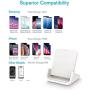 Wireless Charger YUWISS Wireless Charging Stand Cordless Charger Qi-Certified 10/7.5/5W Compatible with iPhone 11/11Pro/11Pro Max/XR/XS Max/XS/X/8/8Plus, Galaxy S10/S9/S9+/S8/S8+, Note 10/9/8