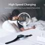 Update Version iWatch Charger Compatible with iPhone Charger, 2 in 1 Portable Wireless Watch Charger Apply for iWatch Charging Cable for iWatch Series 5/4/3/2/1 & iPhone 11/XR/XS/MAX/X & iPad Series