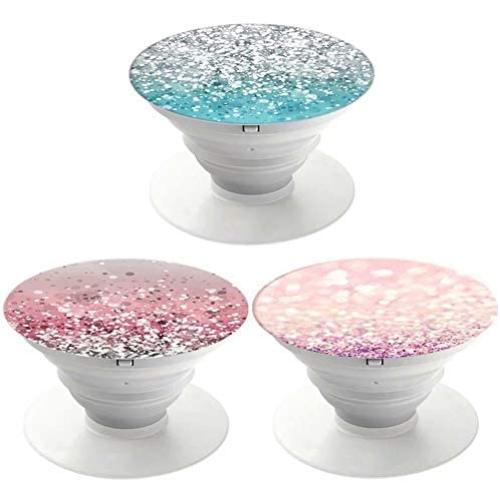 Not Glitter Images Printing/Phone Stand Compatible with All Smartphone and Tablet （ 3 Pack ） - Marble